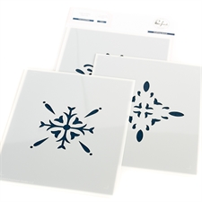 PinkFresh Studios Stencil - Folk Snowflake