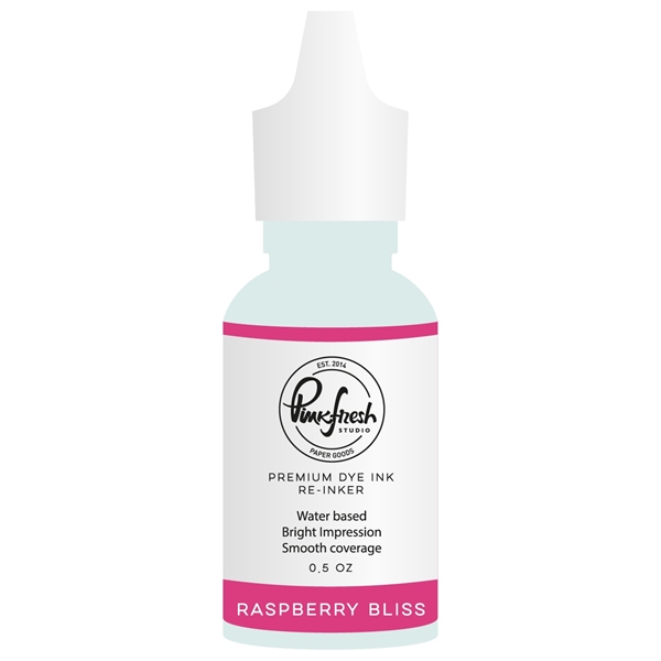 PinkFresh Studios Re-Inkers (flaske) - Fairy Dust / Raspberry Bliss