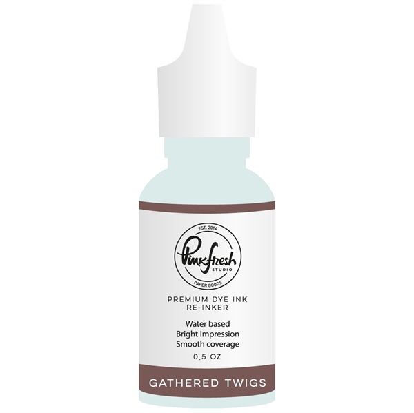 PinkFresh Studios Re-Inkers (flaske) - Wild Truffle / Gathered Twigs