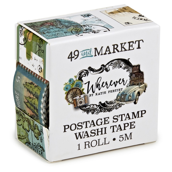 49 and Market - Wherever Washi Roll Postage