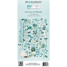 49 and Market Laser Cut Elements 6x12" - Color Swatch: Teal