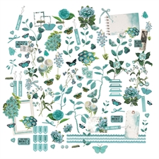 49 and Market Laser Cut Elements MINI 6x8" - Color Swatch: Teal
