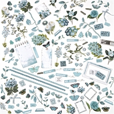 49 and Market Laser Cut Elements MINI 6x8" - Color Swatch: Teal