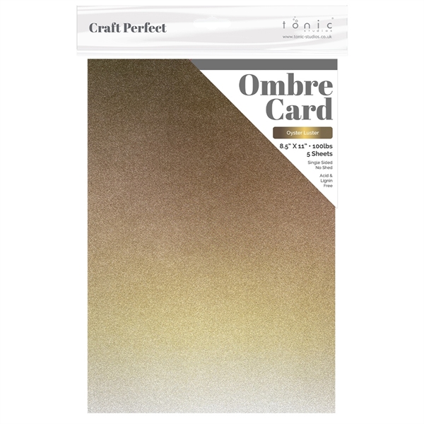 Tonic / Craft Perfect Ombre Card A4 - Oyster Luster