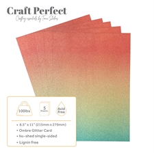 Tonic / Craft Perfect Ombre Card A4 - Mermaid Shimmer