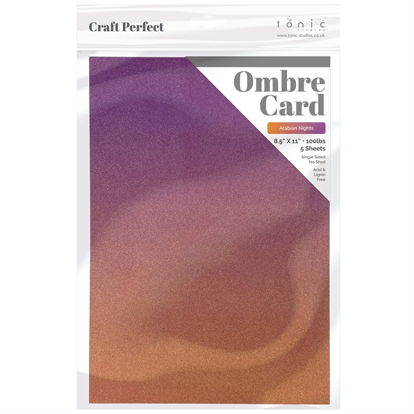 Tonic / Craft Perfect Ombre Card A4 - Arabian Nights