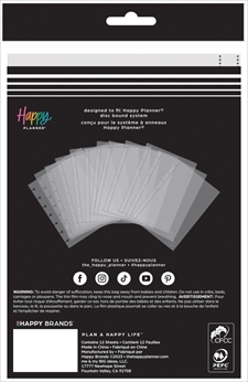 Happy Planner - Page Protectors / Plastlommer (Mini / Lille)