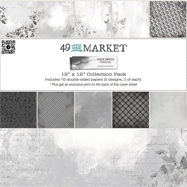 49 and Market Collection Pack 12x12" - Color Swatch: Charcoal