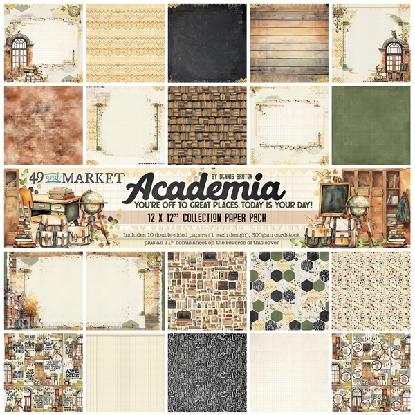 49 and Market Collection Pack 12x12" - Academia