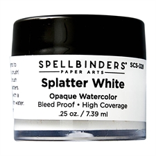 Spellbinders Splatter White Watercolor