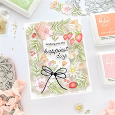 PinkFresh Studios Cling Stamp - Berries & Blossoms