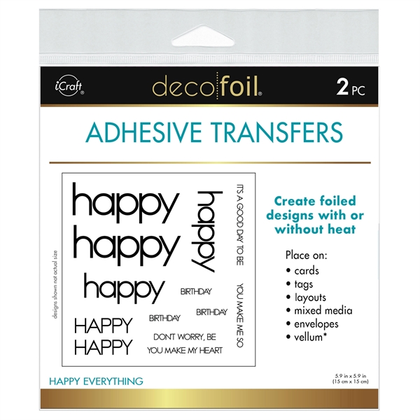 Deco Foil Adhesive Transfer Sheets - Happy Everything 