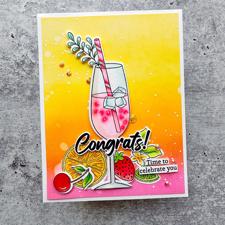 PinkFresh Studios DIE - Cheers