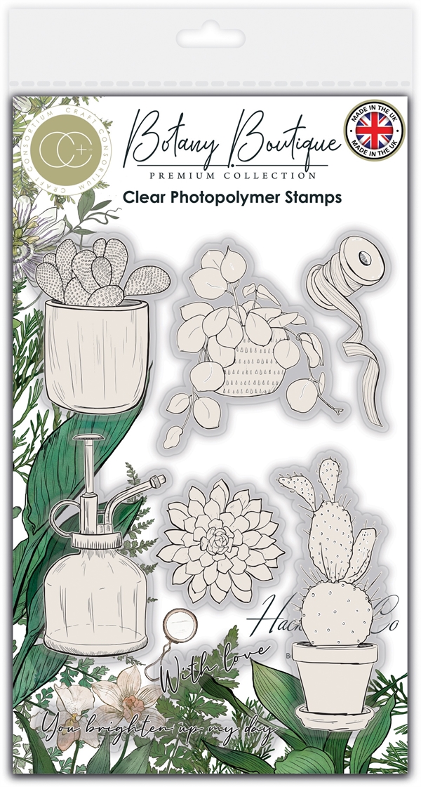 Craft Consortium Clear Stamps - Botany / Cactus