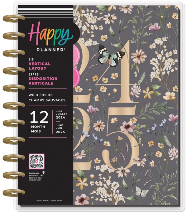 Happy Planner - Wild Fields (juli 2024-juni 2025) (BIG)