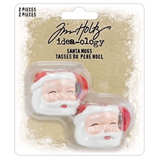 Tim Holtz / Idea-ology Christmas 2024 - Santa Mugs