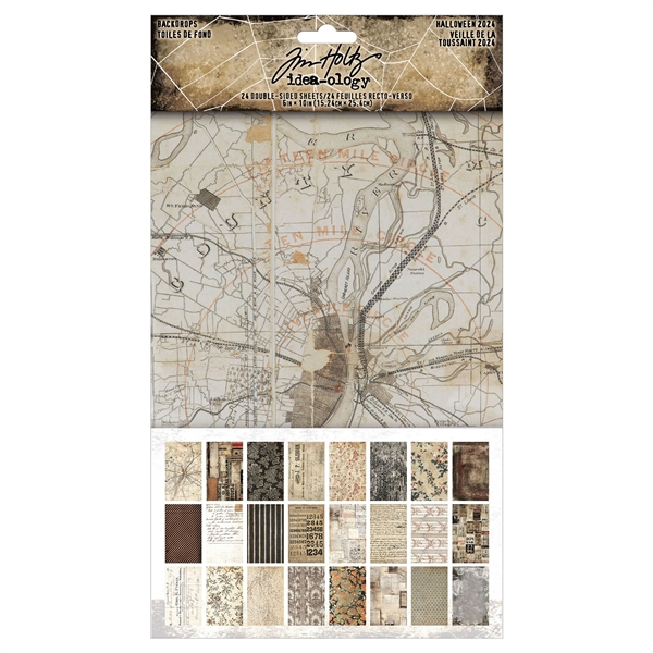 Tim Holtz / Idea-ology Halloween 2024 - Backdrops