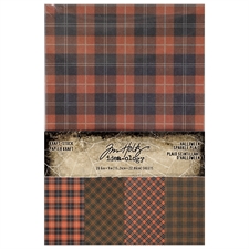 Tim Holtz / Idea-ology Halloween 2024 - Kraft-stock Halloween Sparkle Plaid