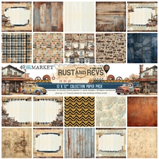 49 and Market Collection Pack 12x12" - Rust and Revs