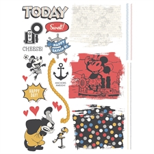 Simple Stories Rub-Ons / Say Cheese Classic Mouse (2 ark - 6x8")