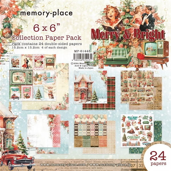 Memory Place Paper Pack 6x6" - Merry & Bright