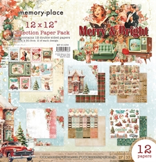 Memory Place Paper Pack 12x12" - Merry & Bright