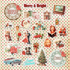 Memory Place Ephemera - Merry & Bright (24 pcs)