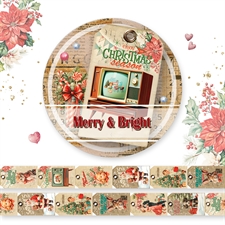 Memory Place Washi Tape - Merry & Bright / Design #2 (tag pattern)