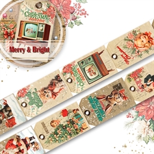 Memory Place Washi Tape - Merry & Bright / Design #2 (tag pattern)