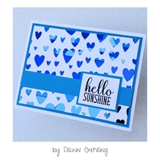 Deco Foil Harmony Foil Pack 6"X6" - Shades of Blue (20 ark)