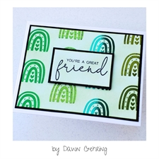 Deco Foil Harmony Foil Pack 6"X6" - Shades of Green (20 ark)