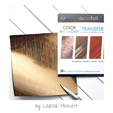 Deco Foil Harmony Foil Pack 6"X6" - Shades of Brown (20 ark)