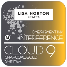 Lisa Horton Crafts Cloud 9 Interference Ink Pad - Charcoal Gold Shimmer