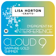 Lisa Horton Crafts Cloud 9 Interference Ink Pad - Sapphire Gold Shimmer