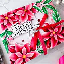 PinkFresh Studios DIE - Poinsettia Frame