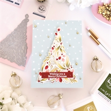 PinkFresh Studios PRESS Plate - Festive Tree