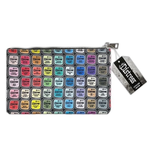 Tim Holtz Printed Zipper Bag - Medium (6x10")