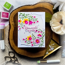 PinkFresh Studios Stencil - Print Shop: Modern Botanicals