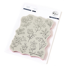 PinkFresh Studios Cling Stamp - Print Shop: Modern Botanicals