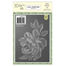 Lisa Horton Crafts Embossing Folder & Die - Tea Rose