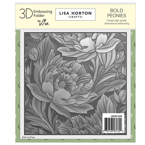 Lisa Horton Crafts Embossing Folder - Bold Peony