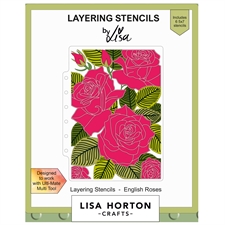 Lisa Horton Crafts Layering Stencils - English Roses