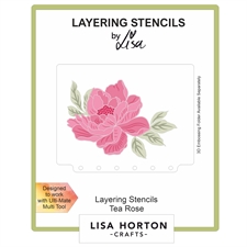 Lisa Horton Crafts Layering Stencils - Tea Rose