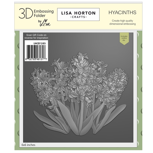 Lisa Horton Crafts Embossing Folder & Die - Hyacinths