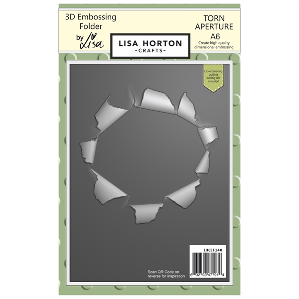 Lisa Horton Crafts Embossing Folder & Die - Torn Aperture