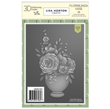 Lisa Horton Crafts Embossing Folder & Die - Floribunda Vase