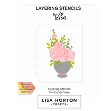 Lisa Horton Crafts Layering Stencils - Floribunda Vase