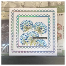 Lisa Horton Crafts Embossing Folder & Die - Blooming Coneflower Stems