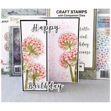Lisa Horton Crafts Embossing Folder & Die - Blooming Coneflower Stems