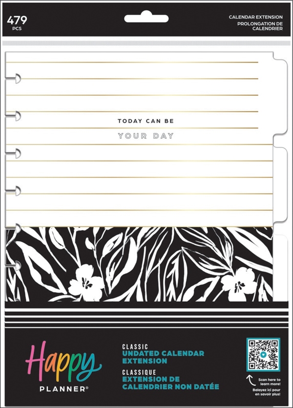 Happy Planner Calendar Extension Pack - Sketchy Florals (Std./Classic)